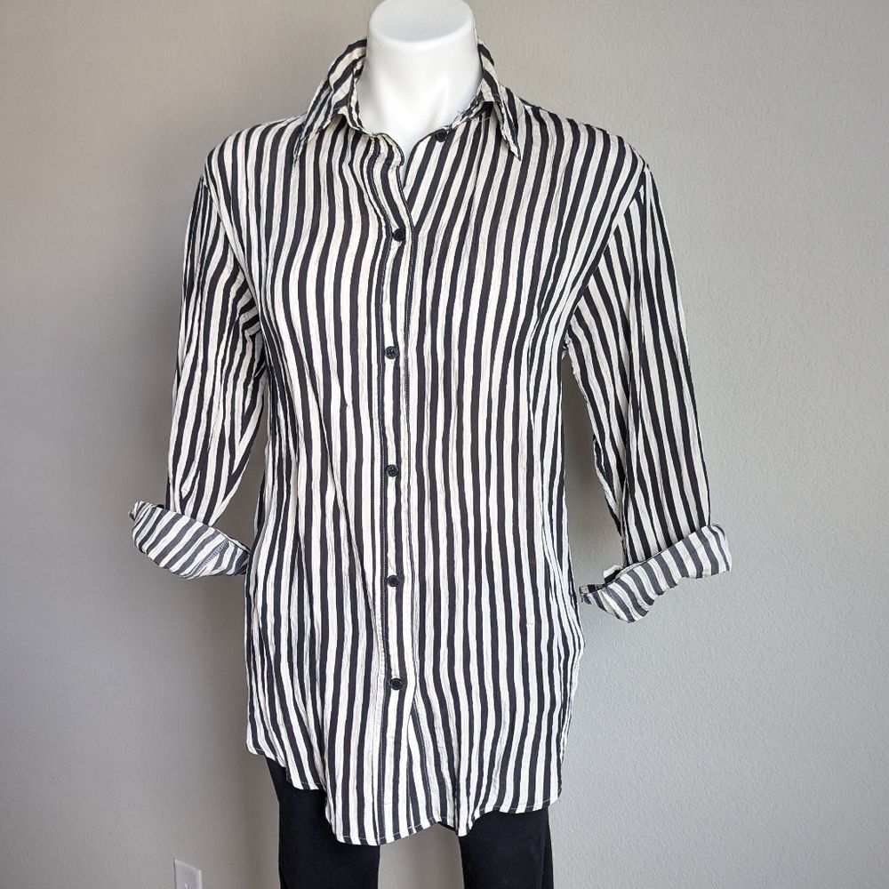 H&M Striped Button Down Shirt